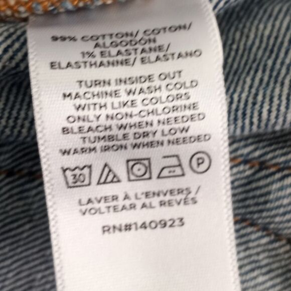 LOFT Frayed Hem Blue Jean Shorts Sz.6 EUC - Picture 5 of 6